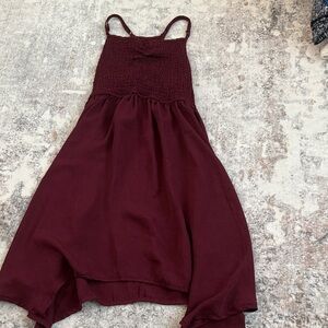 Burgundy Sleeveless Dress